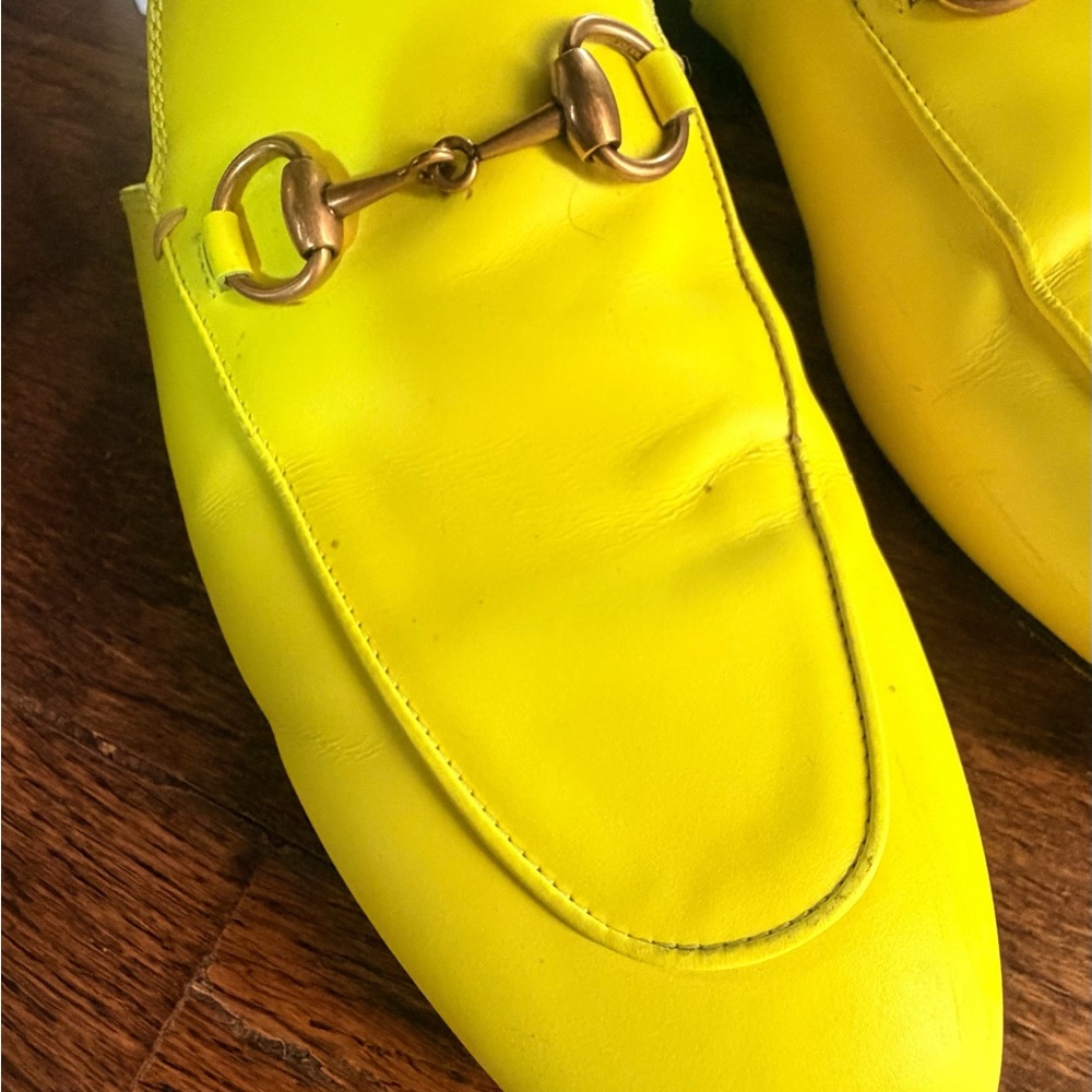 Gucci Princetown Horsebit Mules — Neon Yellow Fluo - Picture 4 of 10